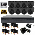 8Mp CCTV Camera Kit with 8 x Hd Night Vision dome cameras